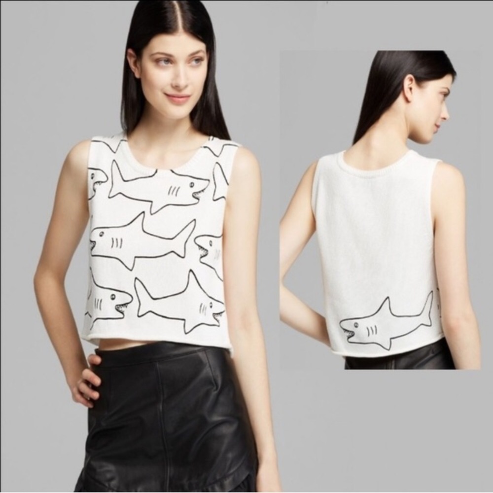 PJK Patterson J. Kincaid Shark Sweater Tank